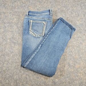 Maurices Straight Leg Jeans Women's Size 9 / 10 Blue Medium Wash Blue Denim